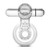 Blush Stay Hard 10 Function Vibrating Tongue Cock Ring - Clear