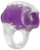 Evolved Ring True Unique Pleasure Rings Kit Clear Purple 3 Pack