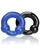 Oxballs Ultraballs Cock Rings - Black/Police Blue Pack Of 2