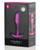 B - Vibe Weighted Snug Plug 1 - .55 G Fuchsia Butt Plug