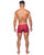 Male Power Men's Seamless Sleek Short With Sheer Pouch Red Md
