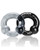 Oxballs Ultraballs Cock Rings - Black/Clear Pack Of 2