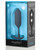B - Vibe Weighted Snug Plug 3 - .180 G Black Butt Plug