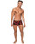 Male Power Men's Kiss Me Stretch Mesh Mini Short Blk/Rd Xl