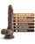 Blush Dr. Skin Mr. Skin Stud Muffin Suction Cup Dildo - Chocolate