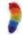Hott Products Rainbow Foxy Tail Butt Plug