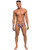 Male Power Men's Pride Fest Contoured Pouch Mini Short Rainbow Md