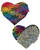 Pastease Color Changing Flip Sequins Heart - Rainbow O/S Pasties