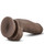 Blush Au Naturel 7" Fat Boy Suction Cup Dildo - Chocolate