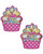 Pastease Happy Birthday Cupcake - Multicolor O/S Pasties