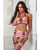 G World Intimates Plunge Bustier & Garter Mini Skirt Sweet Pink Lingerie Set O/S