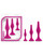 Blush Luxe Beginner Butt Plug Kit - Pink