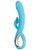 Evolved Triple Infinity Rabbit Vibrator - Teal