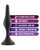Blush Luxe Beginner Butt Plug Small - Black