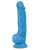 Blush Neo Dual Density 7.5" Dildo With Balls - Neon Blue