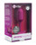 B - Vibe Vibrating Weighted Snug Butt Plug M - 112 G Rose
