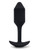 B - Vibe Vibrating Weighted Snug Butt Plug M - 112 G Black