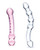 Glas 2 Pc Double Pleasure Glass Dildo Set