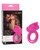 CalExotics Silicone Rechargeable Dual Clit Flicker Enhancer - Pink Cock Ring