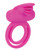 CalExotics Silicone Rechargeable Dual Clit Flicker Enhancer - Pink Cock Ring
