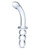 Glas 8" Ribbed G-Spot Glass Dildo