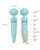 BMS Pillow Talk Sultry Rotating Wand Rabbit Vibrator - Teal