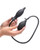 XR Master Series Dark Inflator Inflatable Silicone Anal Butt Plug - Black