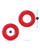Blush Stay Hard Donut Cock Rings - Red Pack Of 2