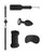 Shots Ouch Fetish Introductory Bondage Kit Number 5 - Black