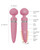 BMS Pillow Talk Sultry Rotating Wand Rabbit Vibrator - Pink