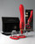 Pipedream Fantasy For Her Ultimate Pleasure 24K Gold Seasonal Luxury Edition Tongue Vibrator With Travel Bag Luxury Box - Red