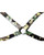 Sensual Sin Fetish Leather X Body Harness - Camo Small/Medium