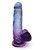 Icon Brands Shades Jelly TPR Gradient Suction Cup Dildo Medium - Blue/Violet