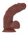 Evolved Real Supple Poseable Girthy Suction Cup Dildo - Dark