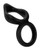 Forto F - 88 Double Ring Liquid Silicone Cock Ring - Black