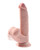 Pipedream King Cock Plus 8" Triple Density Suction Cup Dildo With Swinging Balls - Ivory