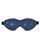 Shots Ouch Fetish Denim Eye Mask - Blue