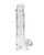 Shots Realrock Crystal Clear 6" Realistic Dildo With Balls - Transparent Clear
