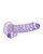 Shots Realrock Crystal Clear 7" Realistic Dildo With Balls - Purple