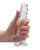 Shots Realrock Crystal Clear 7" Realistic Dildo With Balls - Transparent Clear