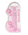 Shots Realrock Crystal Clear 8" Realistic Dildo With Balls - Pink
