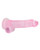 Shots Realrock Crystal Clear 8" Realistic Dildo With Balls - Pink