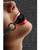 Shots Ouch Fetish Breathable Ball Gag With Denim Straps - Black