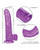 CalExotics Size Queen 8" Suction Cup Dildo - Purple