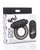 XR Bang! Vibrating Cock Ring & Bullet With Remote Control - Black