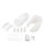 Blue Line Fetish Silicone Chastity Cock Cage - White