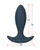 Lux Active Throb Anal Pulsating Massager With Remote - Dark Blue