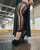 Kixies Jo Circle Fishnet Footless Thigh High Black D