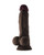 Shaft Model A Flexskin Liquid Silicone 7.5" Dong With Balls - Mahogany