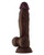 Shaft Model A Flexskin Liquid Silicone 9.5" Dong With Balls - Mahogany